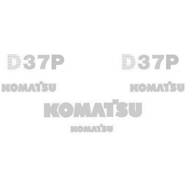 Decal Set For Komatsu Dozer D37P  Without Stripe